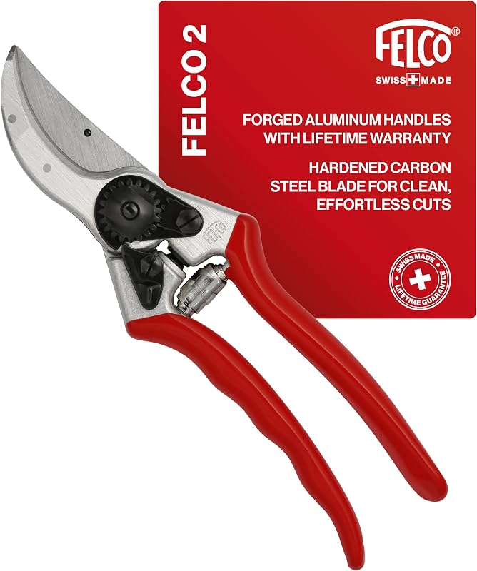 Felco F2 Pruning Shears – 9.25" Swiss-Made Garden Clippers for Professional Pruning | Hand Pruners for Garden…