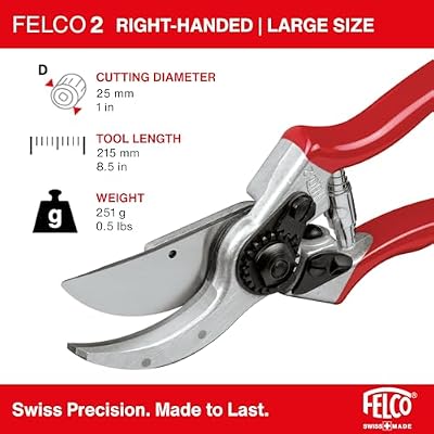 Felco F2 Pruning Shears – 9.25" Swiss-Made Garden Clippers for Professional Pruning | Hand Pruners for Garden… — view 4