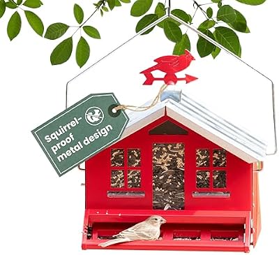 Perky-Pet Squirrel-Be-Gone II Country Style Bird Feeder, 8 lb Seed Capacity — view 2