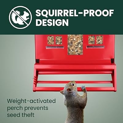 Perky-Pet Squirrel-Be-Gone II Country Style Bird Feeder, 8 lb Seed Capacity — view 3