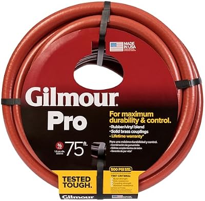 Gilmour Pro Commercial 3/4" x 75' Heavy Duty Water Hose, Durable and Kink Resistant 75 ft Garden Hose — view 2