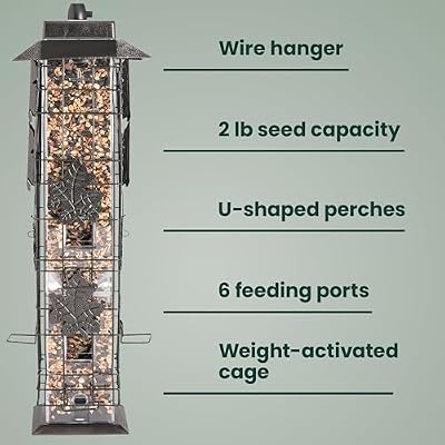 Perky-Pet Squirrel-Be-Gone Bird Feeder, 2 lb Seed Capacity — view 4