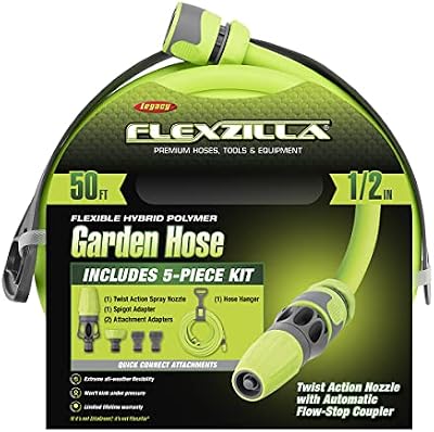 Flexzilla HFZG12050QN Garden Hose Kit with Quick Connect Attachments | Lightweight Coils Easily | Quick Conne… — view 3