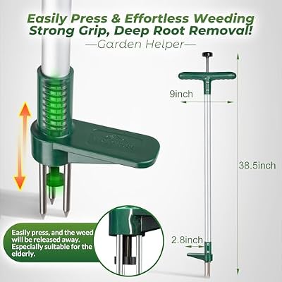 Walensee Weed Puller, Stand Up Weeder Hand Tool, Long Handle Garden Weeding Tool with 3 Claws, Hand Weed Houn… — view 3
