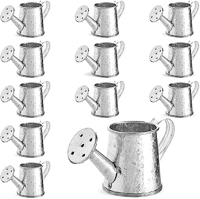 Juvale Mini Watering Can - 3 x 1.6 in, Silver, 12-Pack - Plant Waterer & Indoor Water Pot for Plants - Garden… — view 3
