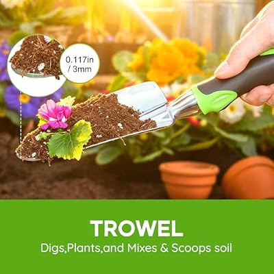 Garden Tool Set，100% Thicker Aluminum Gardening Kit,3 Pack — view 4