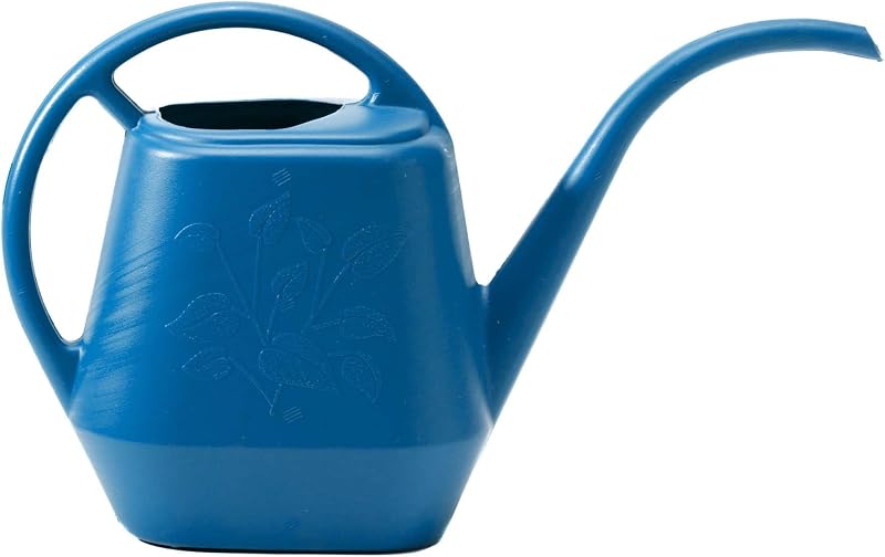 Bloem Aqua Rite Watering Can: 56 Oz - Classic Blue - Large Capacity, Extra Long Spout, Durable Plastic, One P…