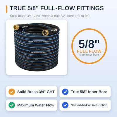 FEVONE Kink Free Garden Hose 100 ft, Heavy Duty Water Hose — view 4