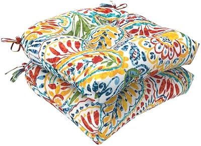 LVTXIII Outdoor/Indoor Tufted Seat Cushion, Decorative Wicker Chair Pads All Weather Seat Cushion Sets for Pa… — view 2
