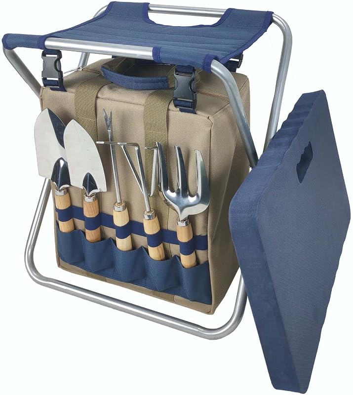 Gardening Tool Set,Garden Stool with Tools