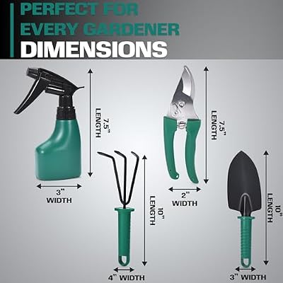 2wayz Garden Tool Set - 5-Piece Durable Gardening Hand Tools - 3x12x7-inch Gardening Kit with Portable Box an… — view 4