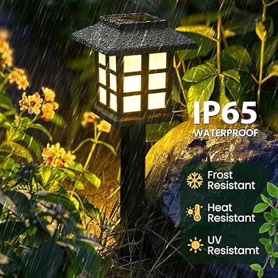 GIGALUMI Solar Lights Outdoor Waterproof 16 Pack, LED Garden Decor — view 3