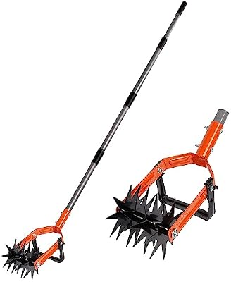 Rotary Cultivator Garden Tool, Hand Tiller & Stirrup Hoe Garden Weeder — view 2
