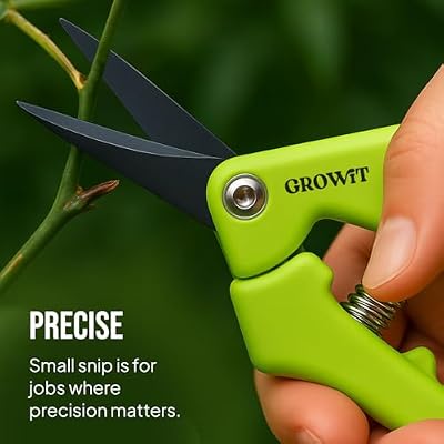 2-Pack Stainless Steel Gardening Scissors, Pruning Shears and Clippers for Gardening — view 4