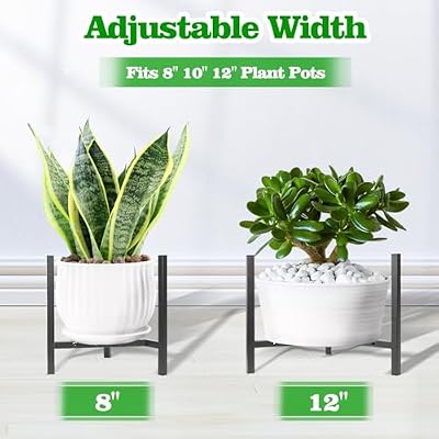 Airpark Plant Stand Indoor Adjustable, Metal Modern Plant Stands, Heavy Duty Stable Plant Pot Flower Holder I… — view 3