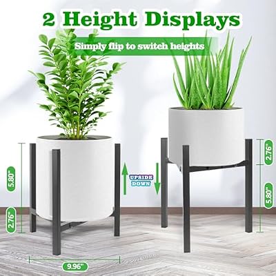 Airpark Plant Stand Indoor Adjustable, Metal Modern Plant Stands, Heavy Duty Stable Plant Pot Flower Holder I… — view 4