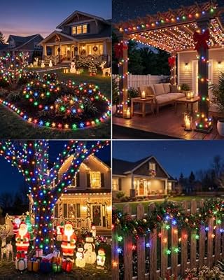 Brightown 60 LED Flower Solar String Lights Outdoor Waterproof Fairy Lights — view 4