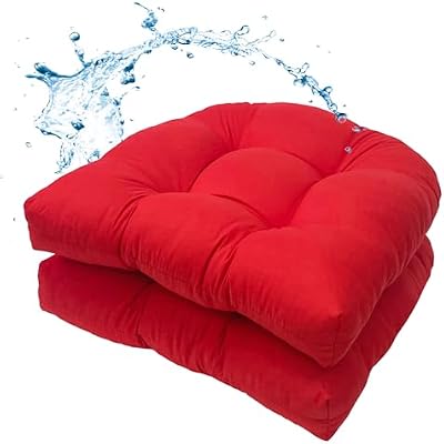 MTMR 2Pcs Outdoor Chair Cushions, Patio Furniture Seat Pads, Waterproof — view 2