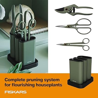 Fiskars Indoor Plant Care 3-Piece Set, Precision Gardening Tools, Green — view 3