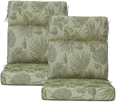 Outdoor High Back Chair Cushion, 2 Pack 44x21 inches Patio Chair Cushions Water Repellent Rocking Cushions In… — view 2