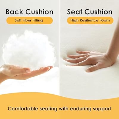 Outdoor High Back Chair Cushion, 2 Pack 44x21 inches Patio Chair Cushions Water Repellent Rocking Cushions In… — view 4