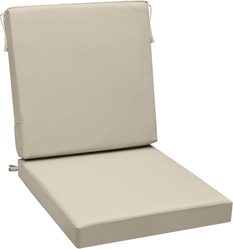 AAAAAcessories Outdoor Chair Cushions, 20 x 20 x 3 + 24 in, Set of 1
