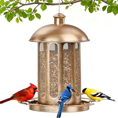 Bird Feeder, 4LB Large Capacity Bird Feeders for Outdoor Hanging — view 2