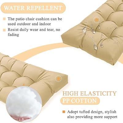 MTMR Outdoor Bench Seat Cushion for Patio Swing Chair Furniture, Waterproof — view 4