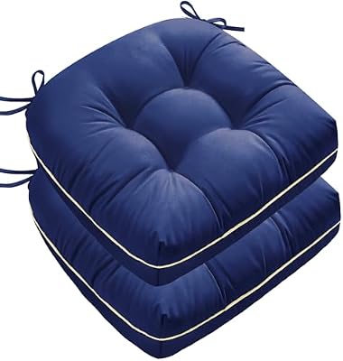 1 MIDDLE ONE Outdoor Chair Cushions Set of 2, Outdoor Cushions for Patio Furniture and Wicker Chair, Memory F… — view 2