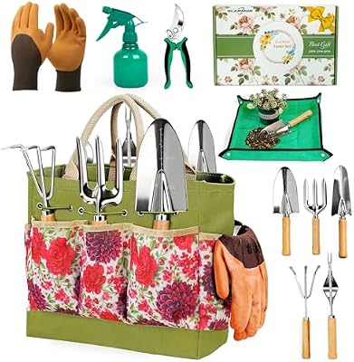 Garden Tool Set, 10 PCS Gardening Tools/Kit for Women,Gardener Gift — view 2