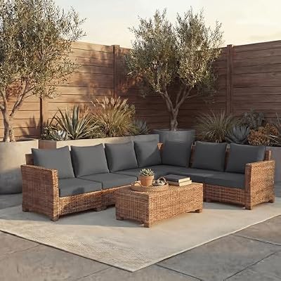 PatioGlow Outdoor Seat Cushion Set, 22" x 22" x 3.5", Set of 2, Water-Resistant & Fadeness Patio Furniture Cu… — view 3
