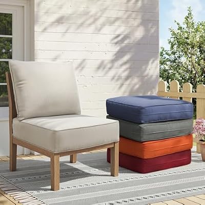 Outdoor Cushion Set for Furniture Patio Furniture, UV Resistant, Water Resistant - 6 Inch Thick Foam Garden C… — view 4