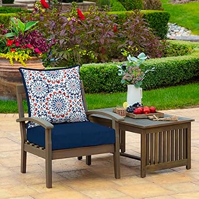 Arden Outdoor Deep Seat Cushion Set, 4-Pack, 24x24, Clark Blue — view 3