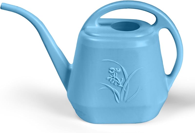 Watering Can - for Home Plant Garden - 1 Gallon Hand - Sky Blue