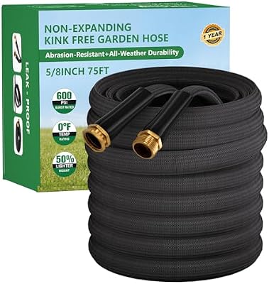 Garden Hose 75FT, Non-Expanding Water Hose Ultra Lightweight, Kink-Free, Burst-Resistant, Lead-Free, Durable… — view 2