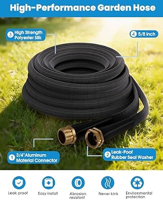 25 FT Garden Hose, Non-Expanding Water Hose, Ultra Flexible, Burst-Resistant, Kink-Free, High-Pressure Garden… — view 3