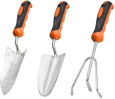 Garden Tool Set with Heavy-Duty Trowel, Transplanter & Cultivator — view 2